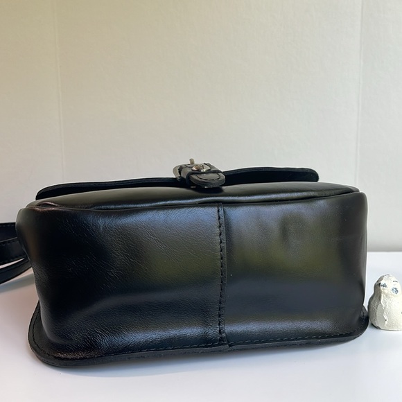 Patricia Nash Claretta Saddle Crossbody Bag In Black New Without Tag 🏷️ - Picture 6 of 15